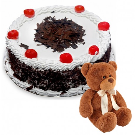 Black Forest Cake with Teddy